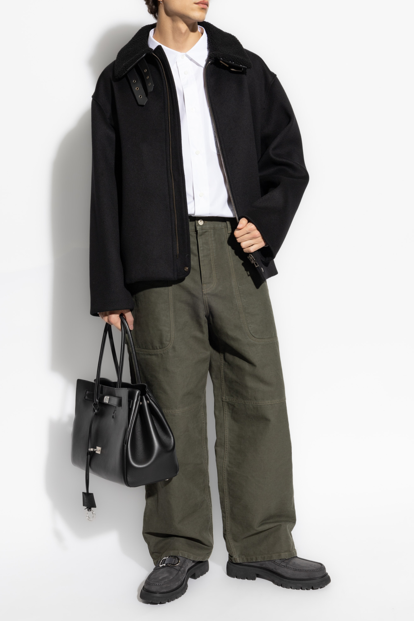 楽天市場】LOEWE / ロエベ | ウール カシミヤ チェスターコート